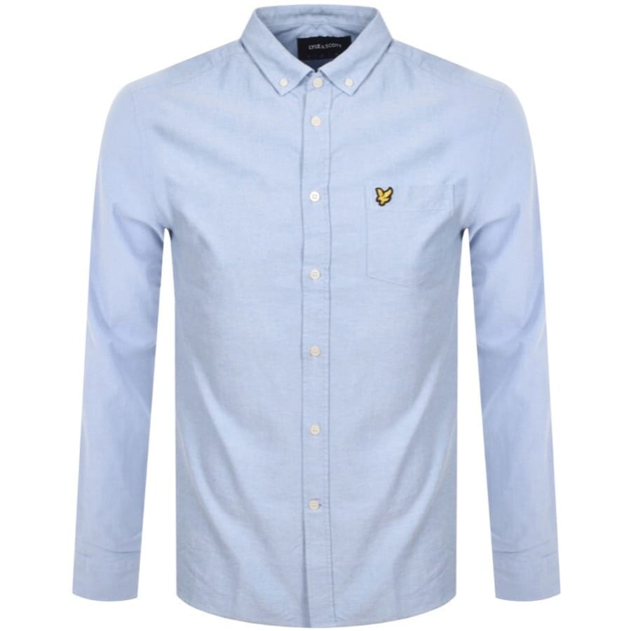 Lyle And Scott Oxford Long Sleeve Shirt Blue | Mainline Menswear us
